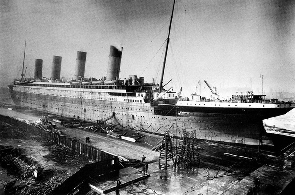«Титаник» в процессе строительства 1910-е годы