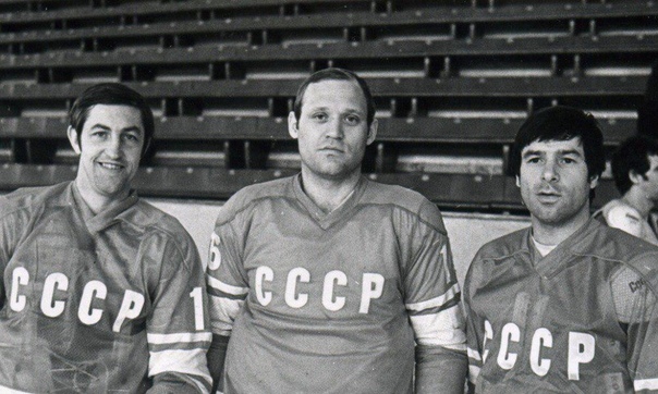 Легендарная тройка: Борис Михайлов, Владимир Петров и Валерий Харламов.