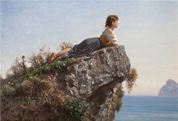 Картина «Девушка на скале в Сорренто»
