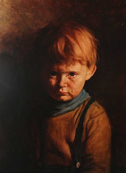 История одного шедевра. «Плачущий мальчик», Бруно Амадио 1950-е. Холст, масло. Частная коллекция Есть действительно «нехорошие» произведения живописи. Многие считают их даже проклятыми. И не без