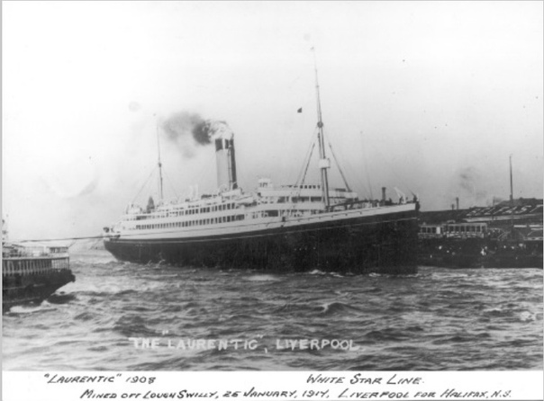 ЗОЛОТО ЛАУРЕНТИКА 25 января 1917 года в Северном проливе, в зоне видимости залива Лох-Суилли (Ирландия) раздался сильный взрыв. Не прошло и десяти минут, как над британским крейсером