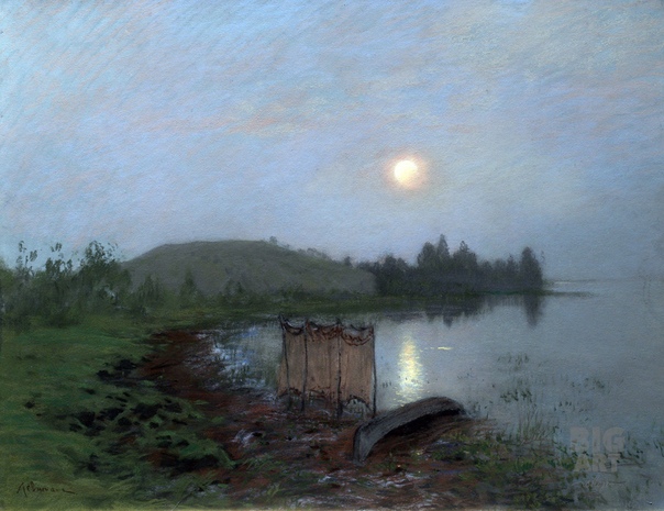 Исаак Левитан На озере, сумерки.1893