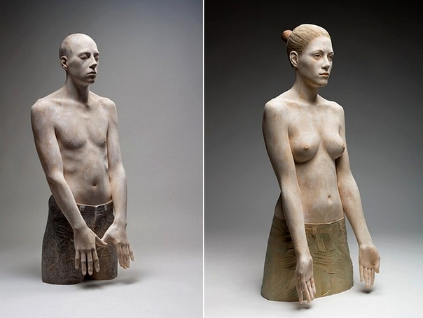 Бруно Уолпот (Bruno Walpoth) Итальянский скульптор Бруно Уолпот (Bruno Walpoth) создает гиперреалистичные скульптуры из дерева. Его работы поражают своей анатомической правильностью. В основном